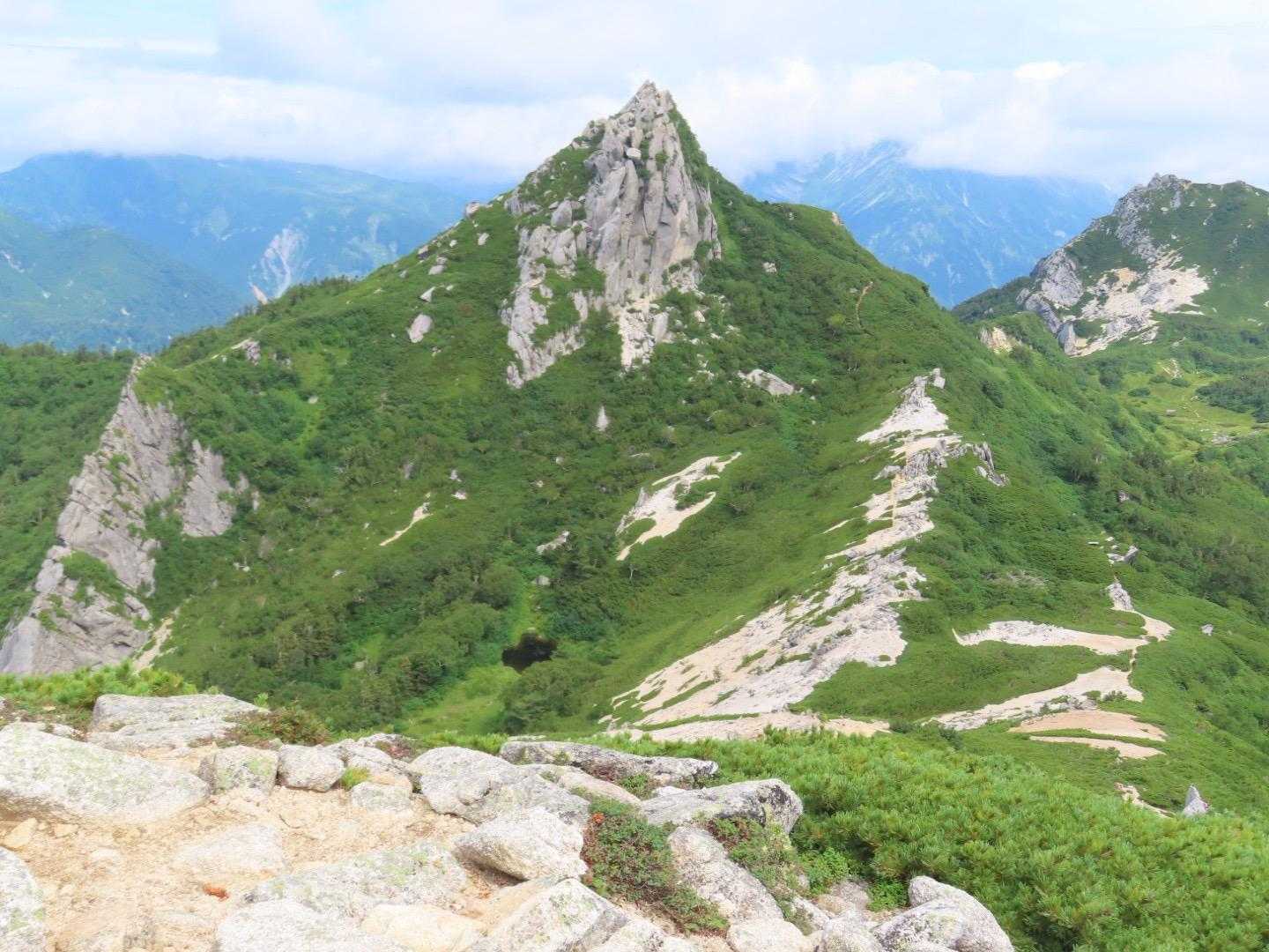 北アルプス裏銀座登山口-前烏帽子岳-烏帽子岳-野口五郎岳- 周回コースの写真