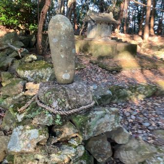 到着
大峯神社と彫られた石碑と祠