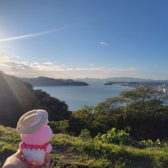 本丸から中海を見下ろす
これは攻めづらい