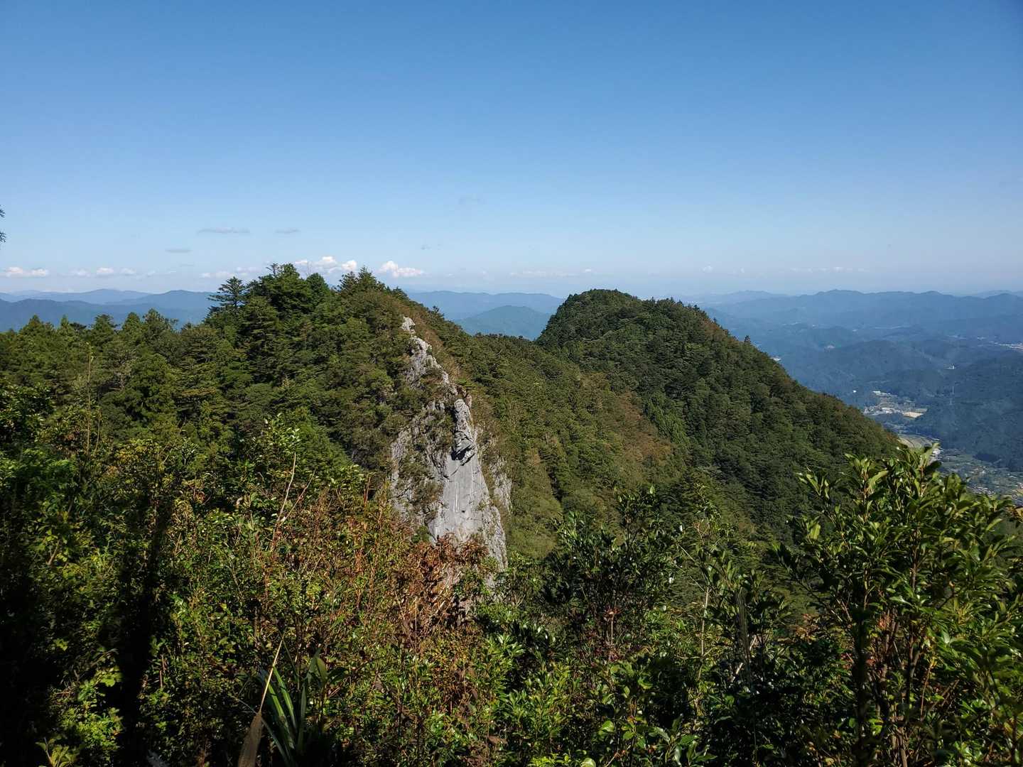 馬鹿試しと三角点ピーク　畝傍山展望所より
