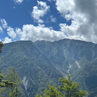 赤石岳が見えました。