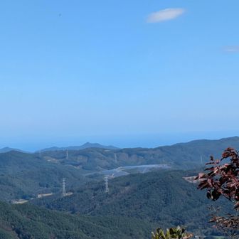 相馬方面、鹿狼山も見えます