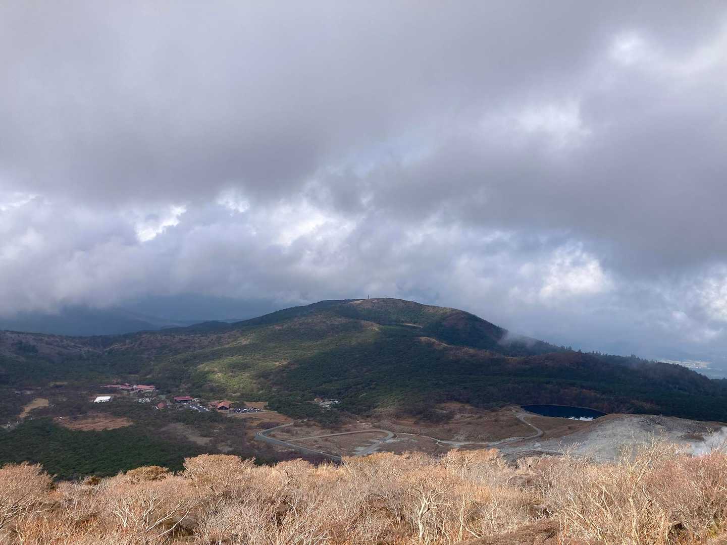下山後の白鳥山⛰️
ガスが心配😟