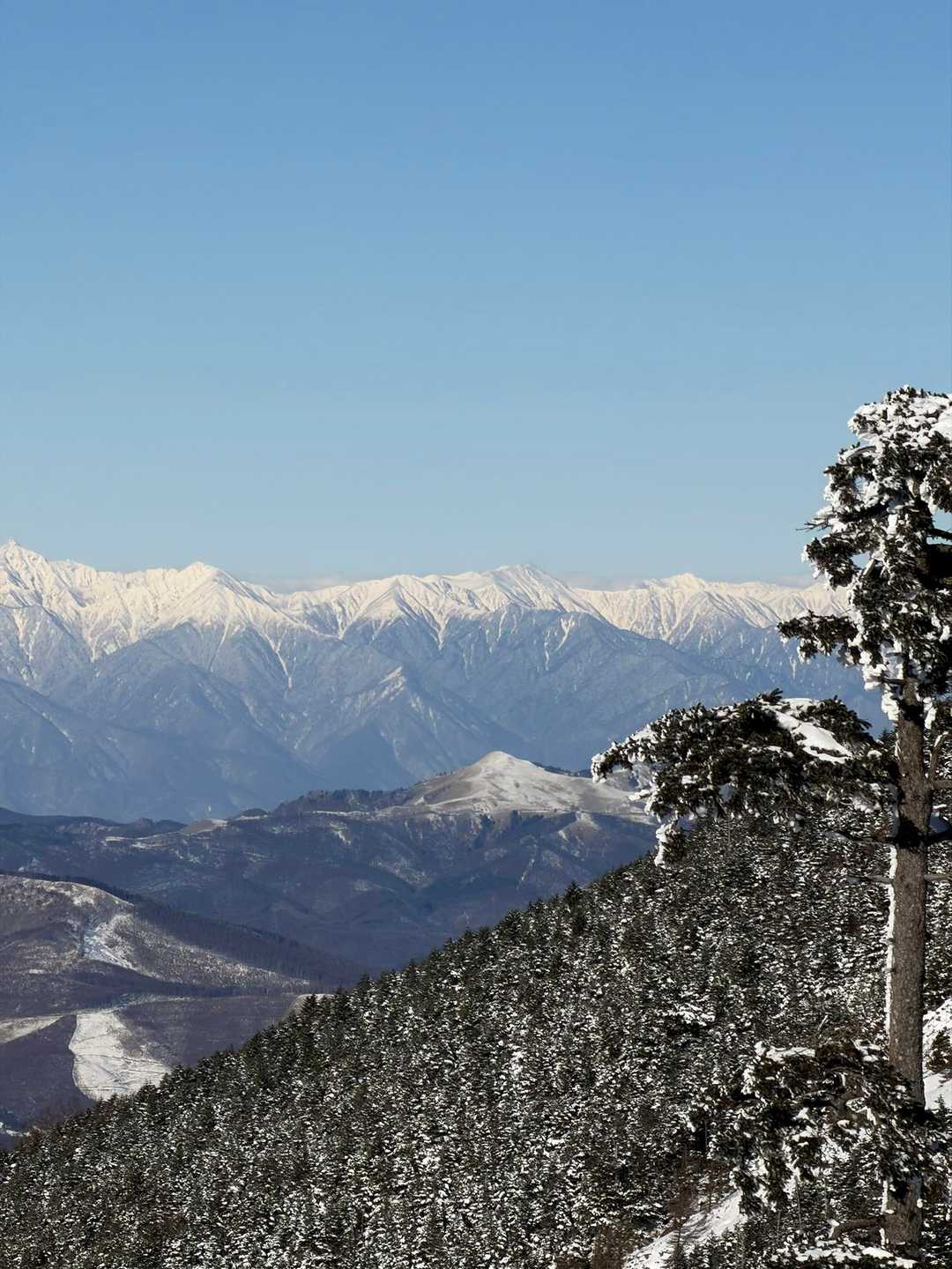 常念岳と大天井岳
