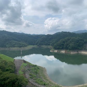 城山湖です！水量は少な目ですね👀