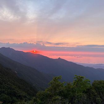 夕日と瀬戸内海