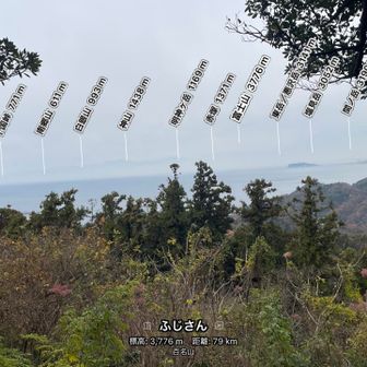 箱根方面で知ってるお山、明神ヶ岳は見えた👀