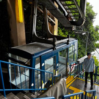 ロープウェイ🚡で
下ります
