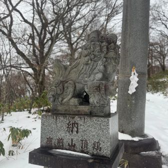 狛犬さんありがとうございました。
無事に下山しました。