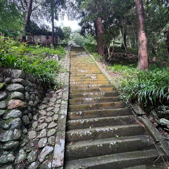 最後、與瀬神社の怖かった階段