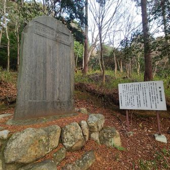 行きしなに諦めた菅健二郎氏の顕彰碑のところに、下りて来れました♡