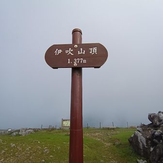 山頂到着👍️
景色はみえません
