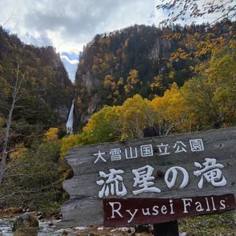 駐車場からの流星の滝