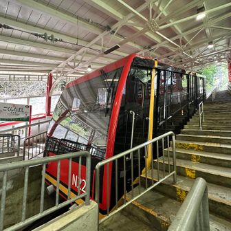 ここからケーブルカーに乗ることができます🚠✨

初めは、ここから折り返して槇尾道を通って道の駅くどやまに戻る予定でしたが…
「１つピーク行きたいよね」との提案があり、歩くのも楽しくてルート変更💡😎♬