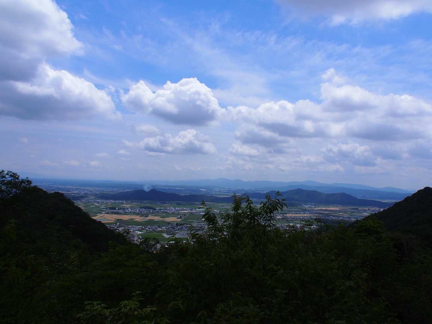 箕作山からの眺め。
