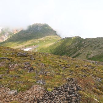 永山岳方面には雲が…
愛別岳は見えません😫