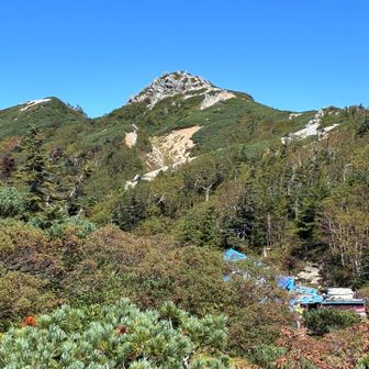 野口五郎岳は岩がゴロゴロしてるから五郎岳なんだって😆