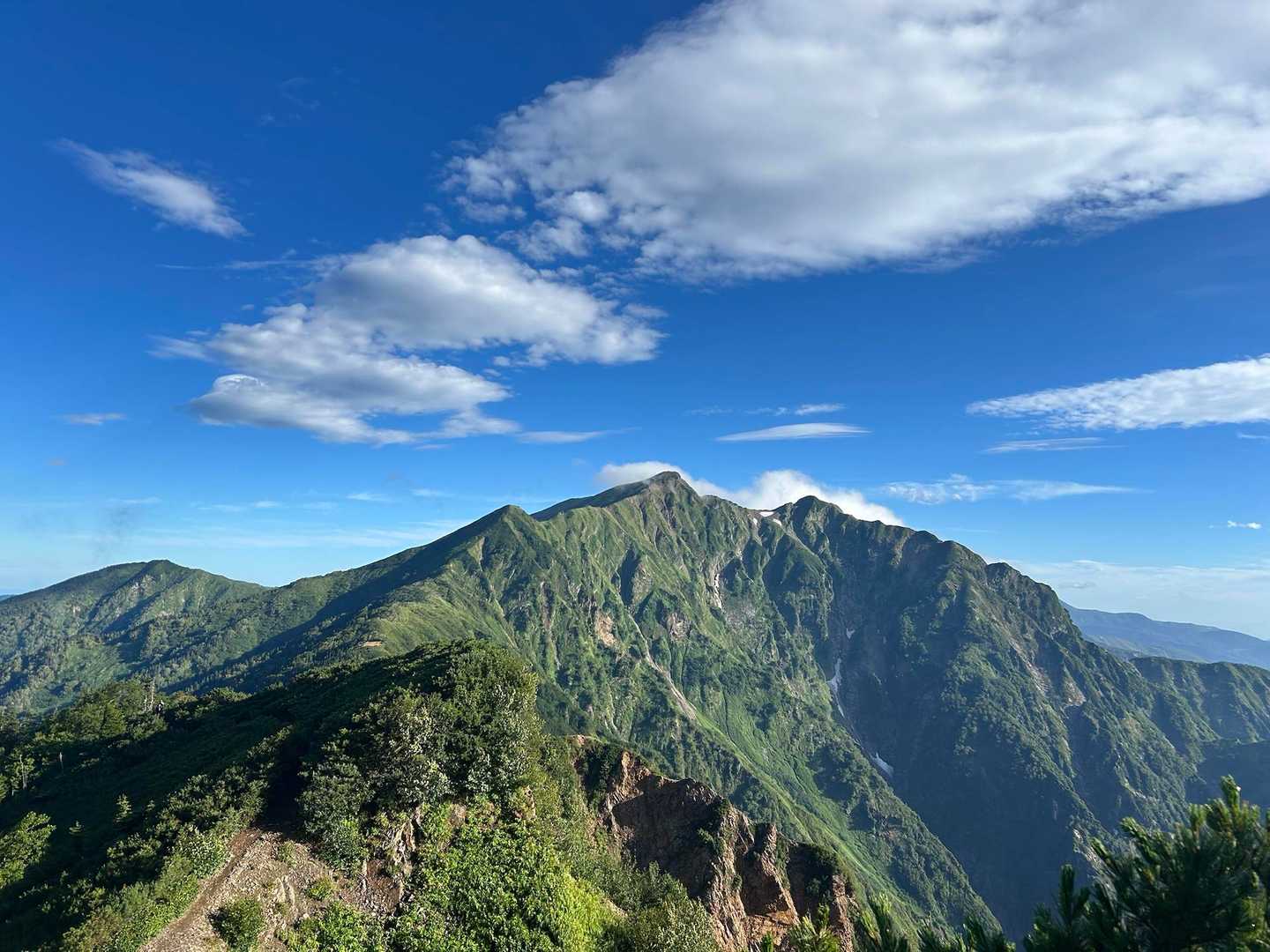 柏原新道登山口-爺ヶ岳-爺ヶ岳-布引山 往復コースの写真