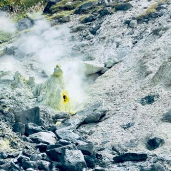 ゆっくりと玉川温泉を散策してゴールを目指す