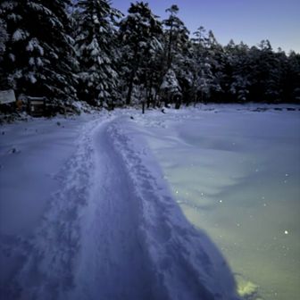 茶水池の畔を行きます👣