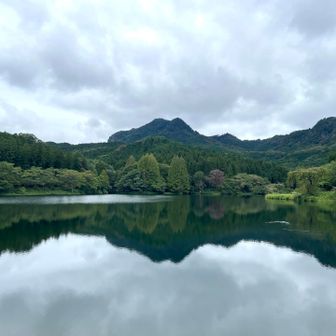 赤川ダムから古賀志山📸