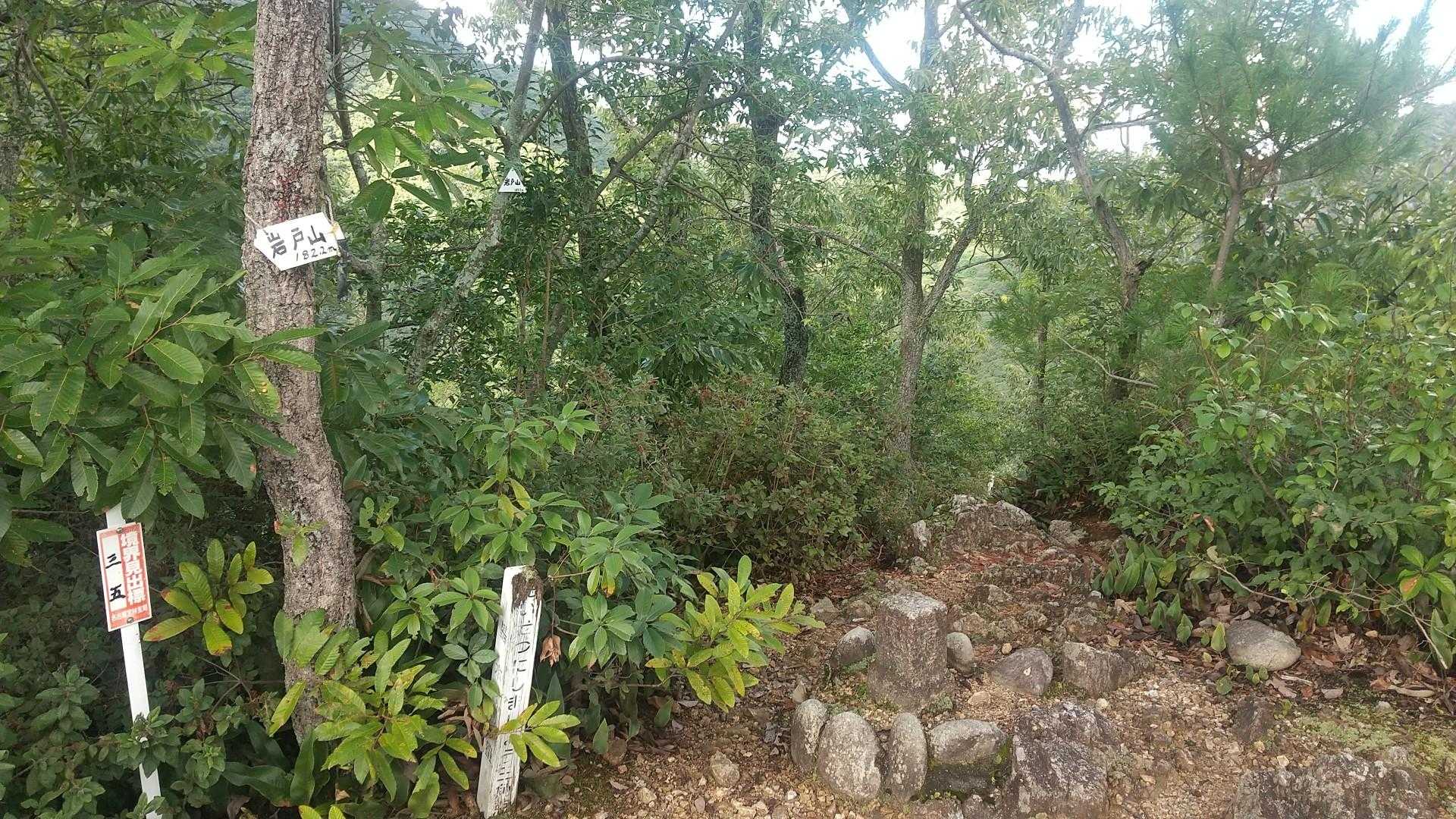 お久し振りです♪
岩戸山 登頂(;^_^A
～汗だくだわ👕💦