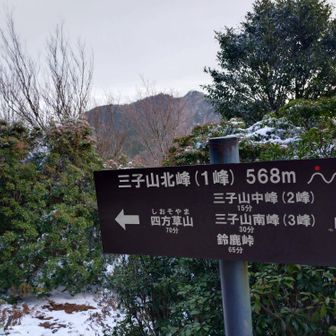 奥に見えるのが四方草山かな