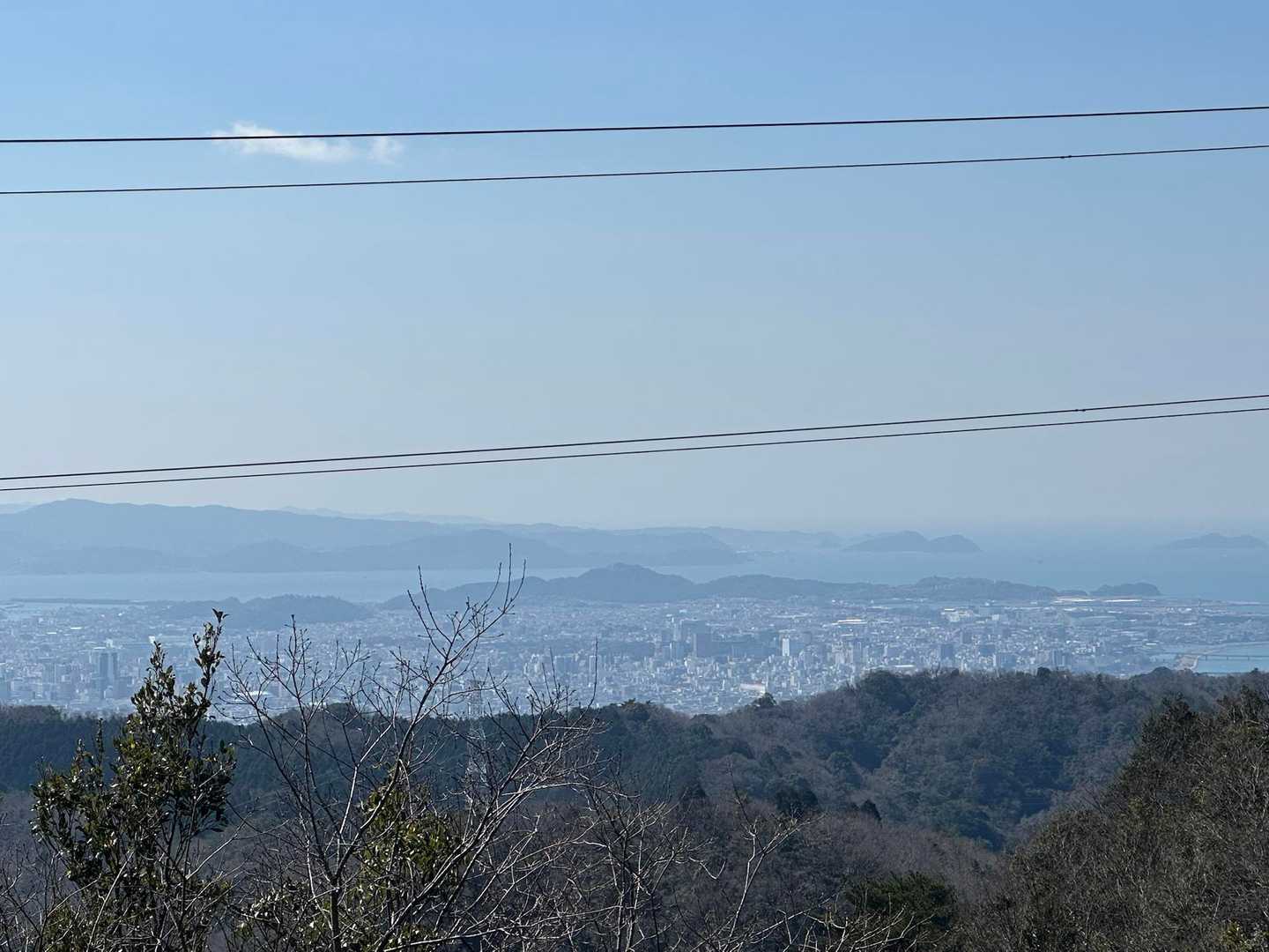 紀伊水道方面🌊
このコースは標高は低いけど、眺望は抜群や😃
