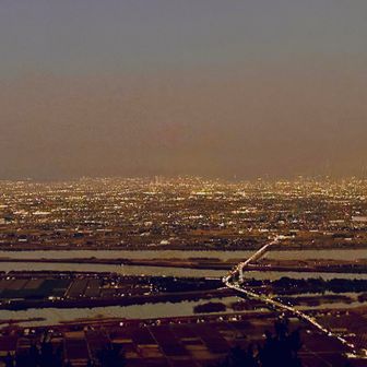 広角度で広がる濃尾平野の夜景🌉
キレイです