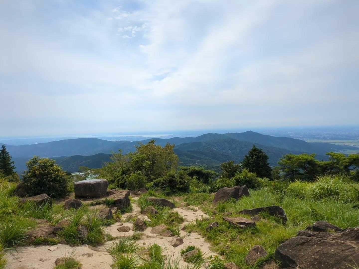 振り返ると絶景!
霞ヶ浦方面