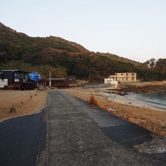 画面中央辺りが登山口