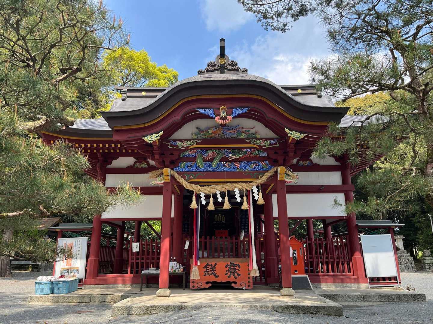 大己貴神社⛩️に安全登山祈願🙏✨して、スタート❣️

色鮮やかな神社です✨ｽﾃｷﾃﾞｽ〜🥹✨