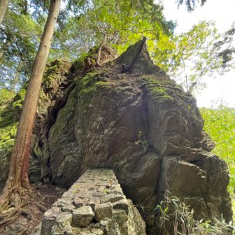 日の出山から戻って、ロックガーデンへ。
途中にある天狗岩👺

登ったからって、天狗になってんじゃねーぞ！