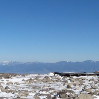 浅間山から蓼科山