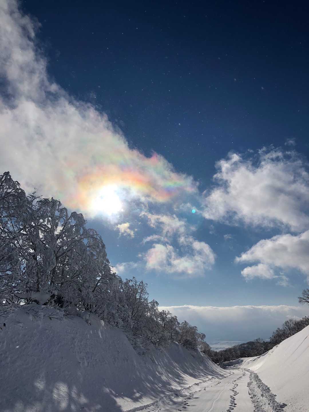 帰り道も彩雲凄いです✴️