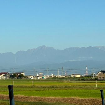 快晴、剱岳