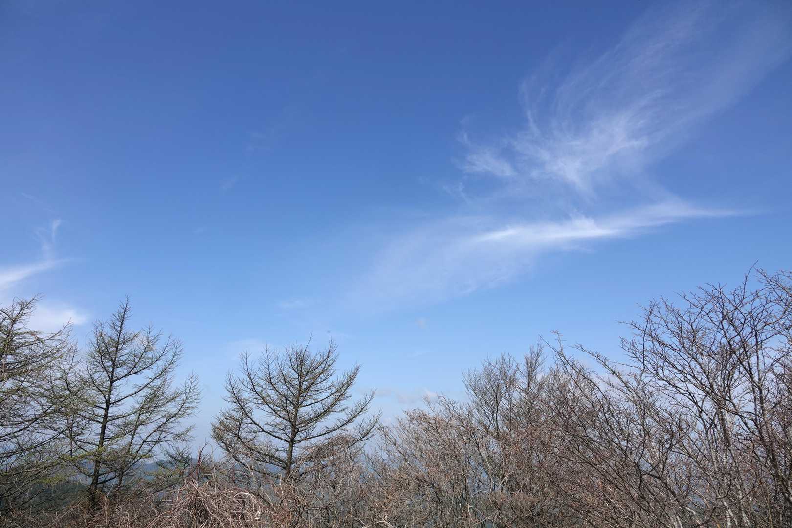 北方向は青空