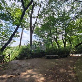 あじさい山山頂。
山頂には何もありませんが脇の階段を下ったところがあじさい園になってました。