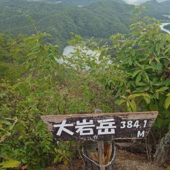 パラパラ雨。そそくさと東大岩岳を目指す。