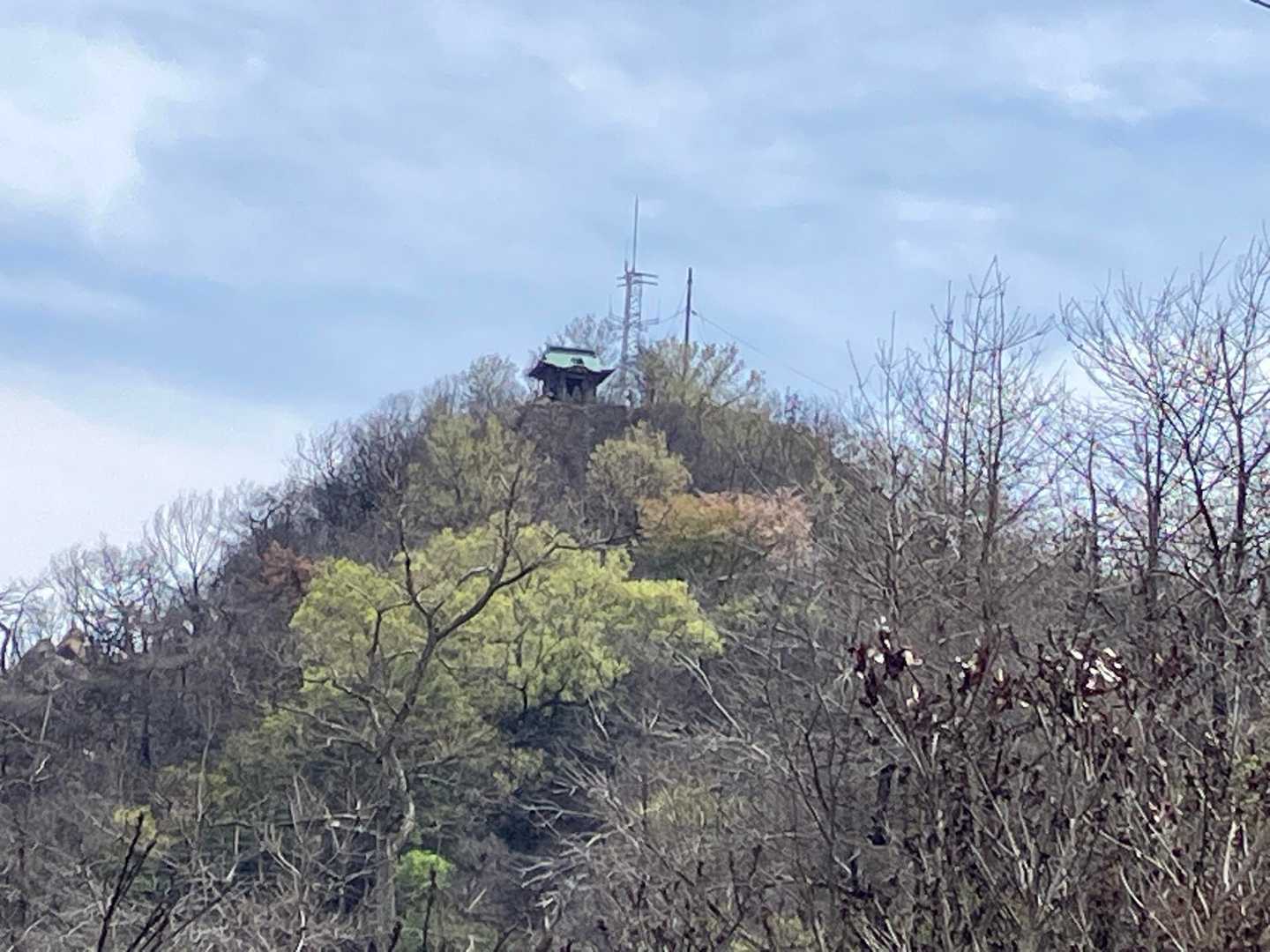 笠松山山頂がだいぶ近づいてきました