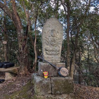 頂上の観音菩薩様。
ぐるっと一周して新大佛寺に戻っていきますが、登山道沿いに三十三観音がいらっしゃいます。