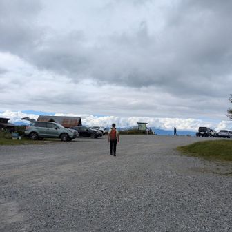 高ボッチ山付近のキャンプ場まで戻ってきた💨