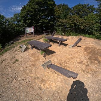 3人Ｇと、すれ違い後は山頂で貸し切り