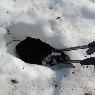 ズボリ👣跡危険過ぎる結構深い