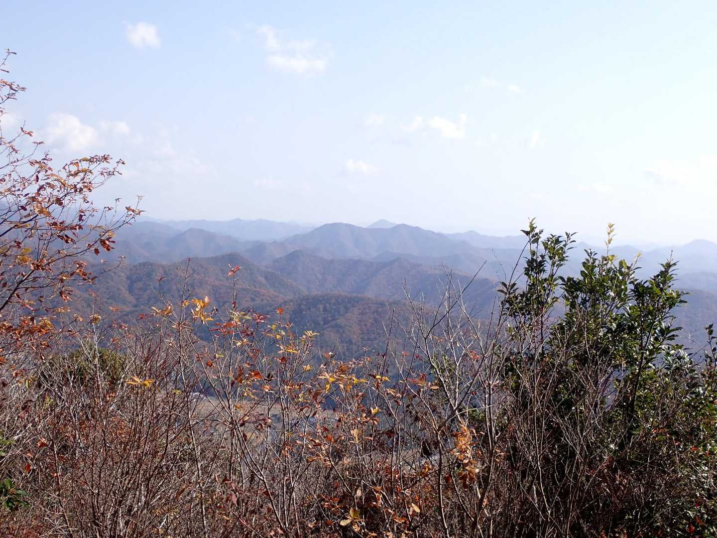 藍本駅-虚空蔵山登山口-虚空蔵山-八王子山-草野駅 縦走コースの写真