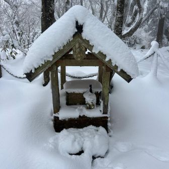 御神酒が供えてあります。
どなたかが持って上がられた⁈
