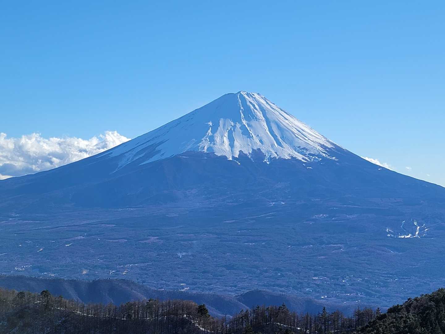 節刀ヶ岳からの富士山も素晴らしい✨
