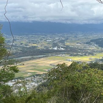 北アルプスは雲の中(雲の上？)。