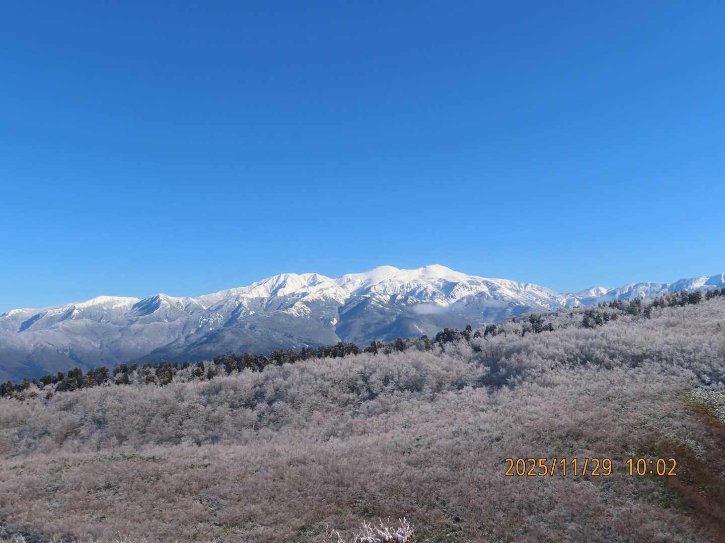 リベンジ成功、今日は雲ひとつありません。