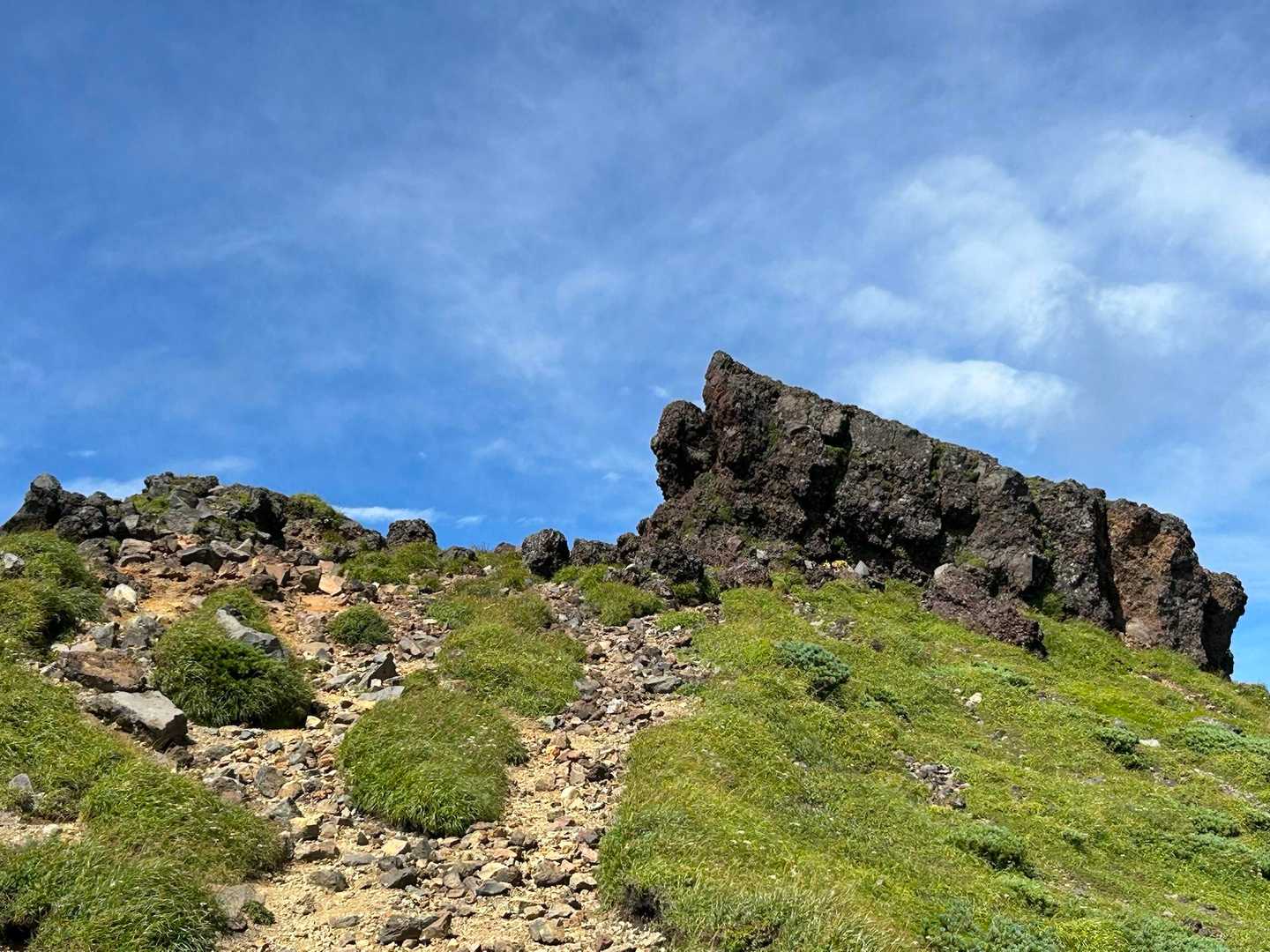 無事に外輪山に戻る
七高スルーで下山します